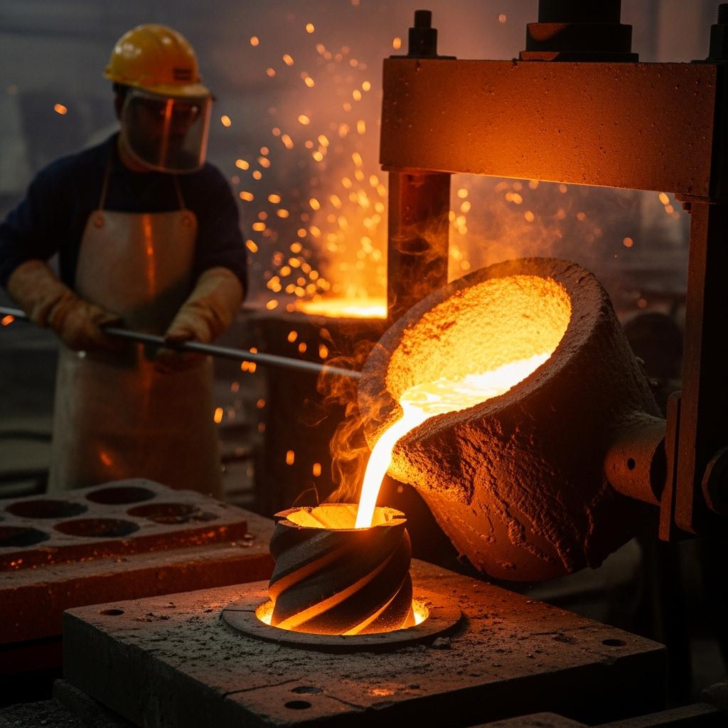SiC Swirl Core Inserts for High-Temperature Industrial Casting